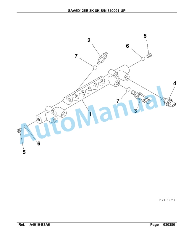 Komatsu SAA6D125E-3K-8K Parts Manual 310001-UP 4 Komatsu SAA6D125E-3K-8K Parts Manual 310001-UP-4