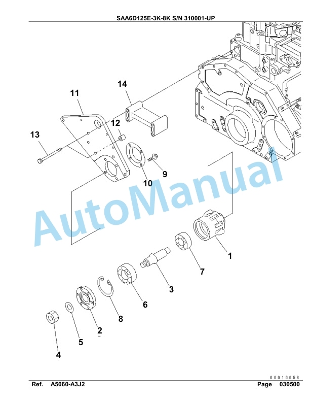 Komatsu SAA6D125E-3K-8K Parts Manual 310001-UP 5 Komatsu SAA6D125E-3K-8K Parts Manual 310001-UP-5