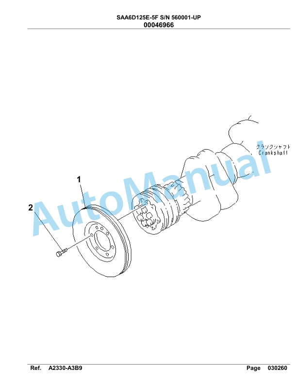 Komatsu SAA6D125E-5F Parts Manual 560001-UP 3 Komatsu SAA6D125E-5F Parts Manual 560001-UP-3