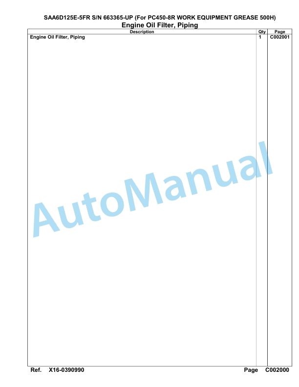 Komatsu SAA6D125E-5FR Parts Manual 663365-UP 3 Komatsu SAA6D125E-5FR Parts Manual 663365-UP-3