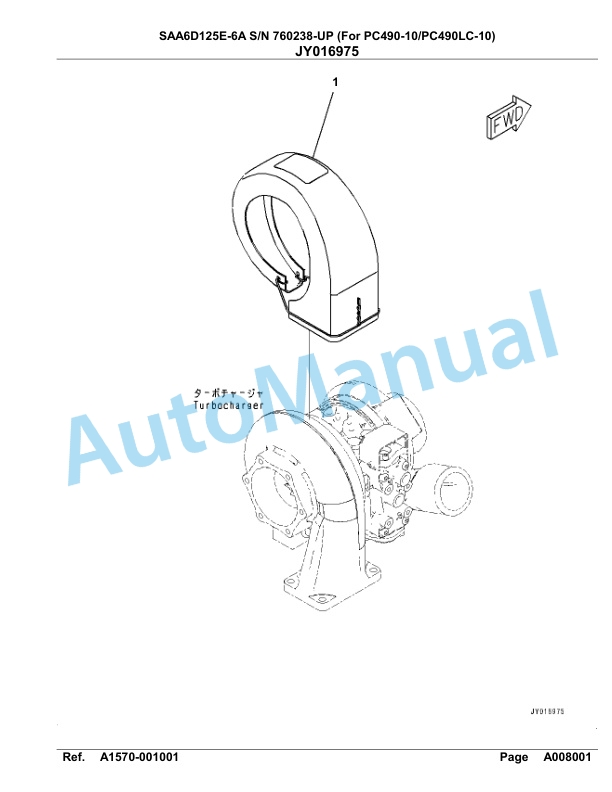 Komatsu SAA6D125E-6A Parts Manual 760238-UP 2 Komatsu SAA6D125E-6A Parts Manual 760238-UP-2