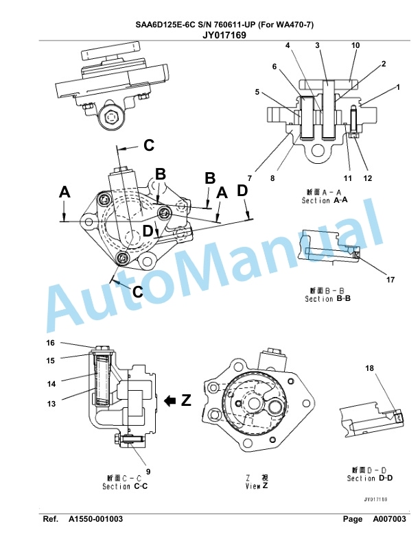 Komatsu SAA6D125E-6C Parts Manual 760611-UP 2 Komatsu SAA6D125E-6C Parts Manual 760611-UP-2