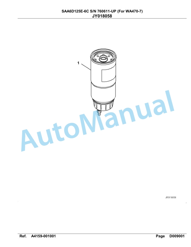 Komatsu SAA6D125E-6C Parts Manual 760611-UP 5 Komatsu SAA6D125E-6C Parts Manual 760611-UP-5
