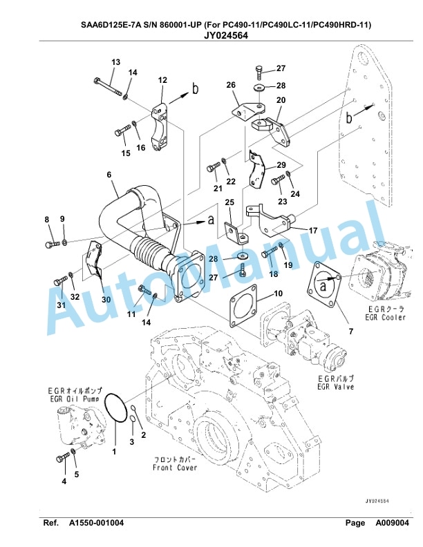 Komatsu SAA6D125E-7A Parts Manual 860001-UP 2 Komatsu SAA6D125E-7A Parts Manual 860001-UP-2