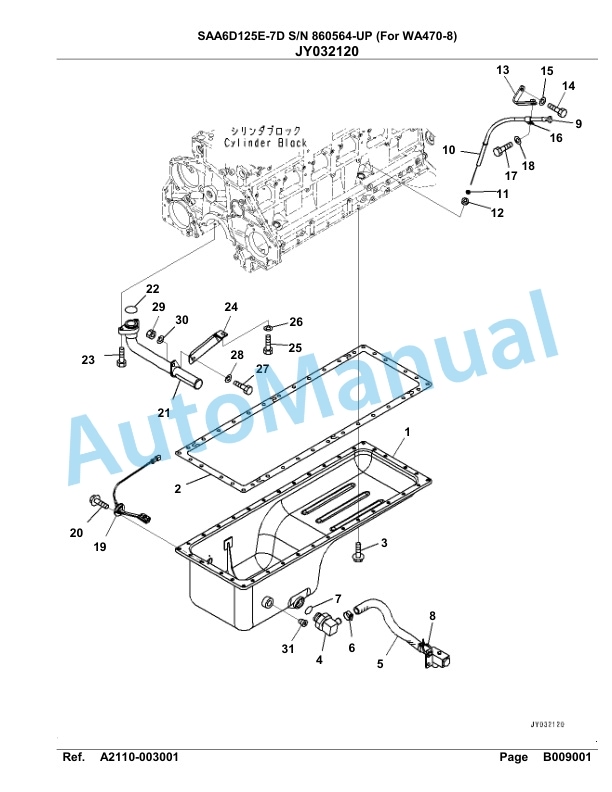 Komatsu SAA6D125E-7D Parts Manual 860564-UP 3 Komatsu SAA6D125E-7D Parts Manual 860564-UP-3
