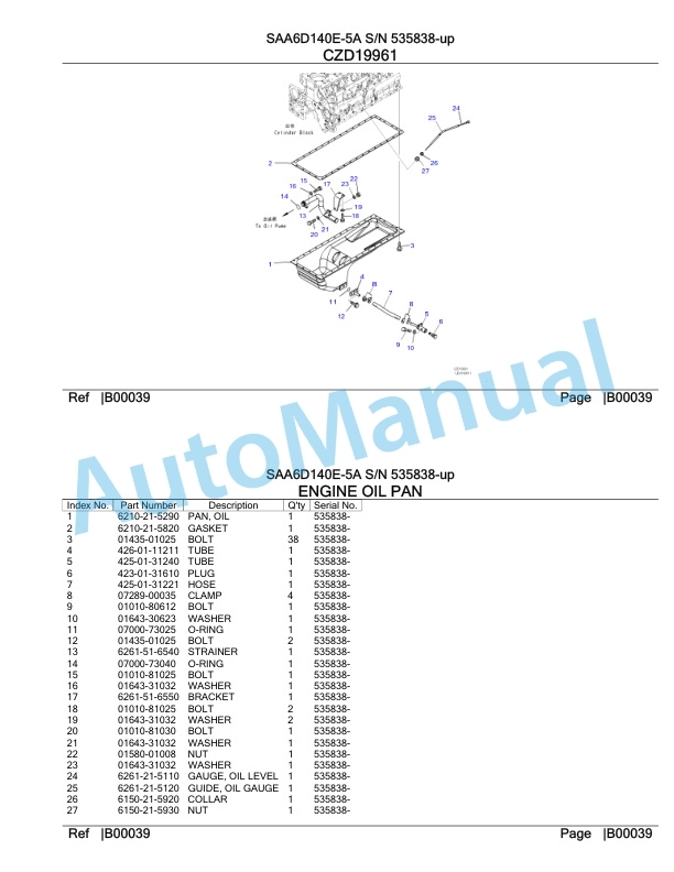 Komatsu SAA6D140E-5A Parts Manual 535838-up 3 Komatsu SAA6D140E-5A Parts Manual 535838-up-3