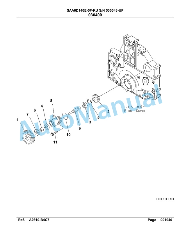 Komatsu SAA6D140E-5F-KU Parts Manual 530043-UP 4 Komatsu SAA6D140E-5F-KU Parts Manual 530043-UP-4