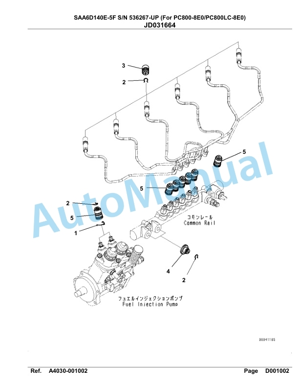 Komatsu SAA6D140E-5F Parts Manual 536267-UP 4 Komatsu SAA6D140E-5F Parts Manual 536267-UP-4