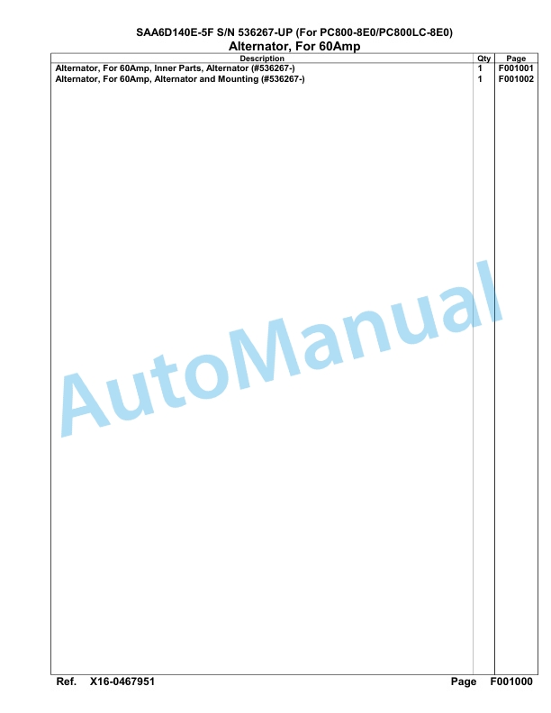 Komatsu SAA6D140E-5F Parts Manual 536267-UP 5 Komatsu SAA6D140E-5F Parts Manual 536267-UP-5