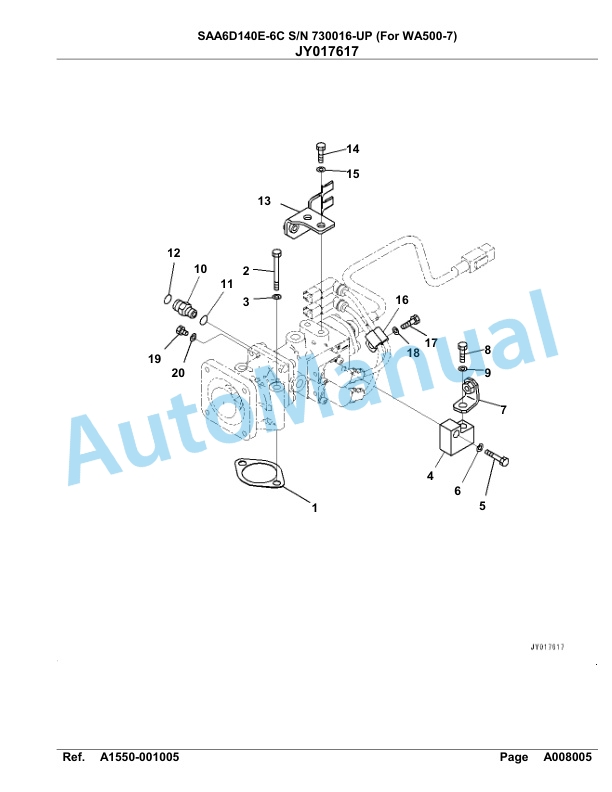 Komatsu SAA6D140E-6C Parts Manual 730016-UP 2 Komatsu SAA6D140E-6C Parts Manual 730016-UP-2