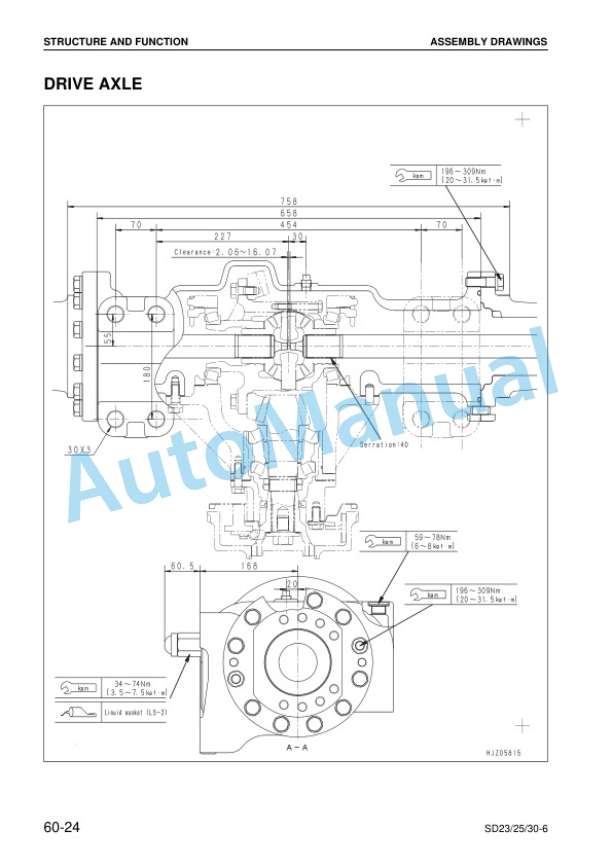 Komatsu SD23-6, SD25-6, SD30-6 Shovel Loader Shop Manual BSB06E1-01 5 Komatsu SD23-6, SD25-6, SD30-6 Shovel Loader Shop Manual BSB06E1-01-5
