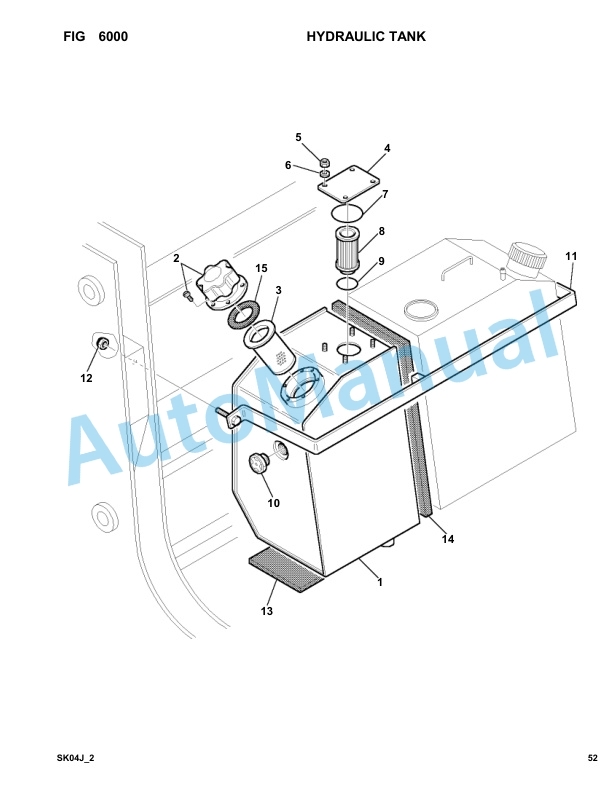 Komatsu SK04J-2 Skid Steer Loader Parts Manual SK04JF20001-UP 4 Komatsu SK04J-2 Skid Steer Loader Parts Manual SK04JF20001-UP-4