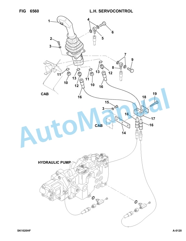 Komatsu SK1020-5 Hand Foot Control Parts Manual 37CF00004-up 5 Komatsu SK1020-5 Hand Foot Control Parts Manual 37CF00004-up-5