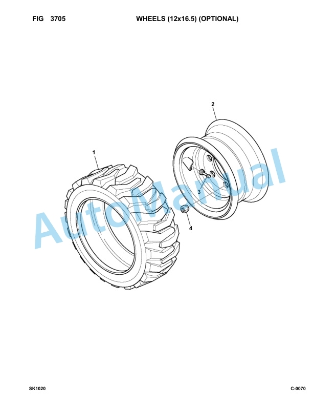 Komatsu SK1020-5 Skid Loader Parts Manual 37CF00004-UP 2 Komatsu SK1020-5 Skid Loader Parts Manual 37CF00004-UP-2
