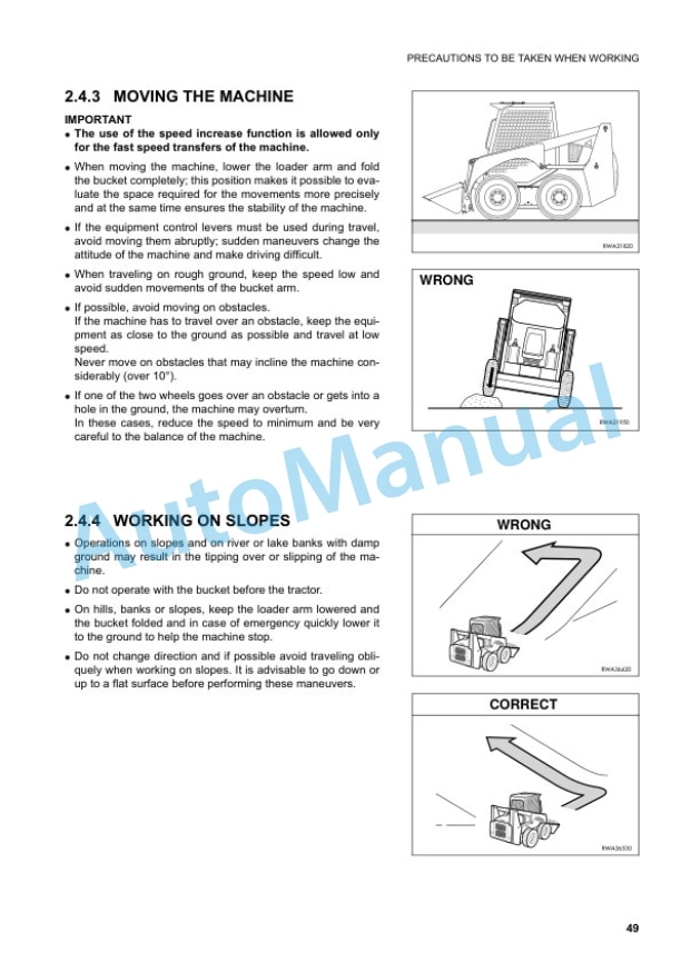Alternative view of Komatsu SK1020-5 Skid Steer Loader Operation and Maintenance Manual WEAM004803