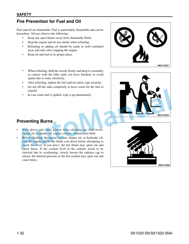 Alternative view of Komatsu SK1020-5NA, SK1020-5N Skid Steer Loader Operation and Maintenance Manual CEAM013902