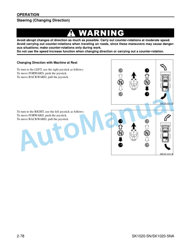 Komatsu SK1020-5NA, SK1020-5N Skid Steer Loader Operation and Maintenance Manual CEAM013902 4 Komatsu SK1020-5NA, SK1020-5N Skid Steer Loader Operation and Maintenance Manual CEAM013902 - Image 4