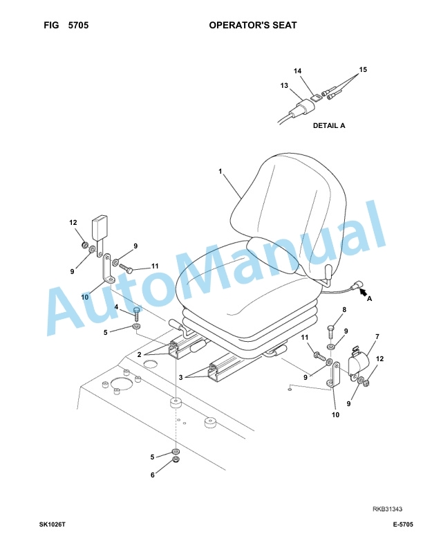 Komatsu SK1026-5 Turbo Skid Loader Parts Manual 37CTF50001-Up 3 Komatsu SK1026-5 Turbo Skid Loader Parts Manual 37CTF50001-Up-3