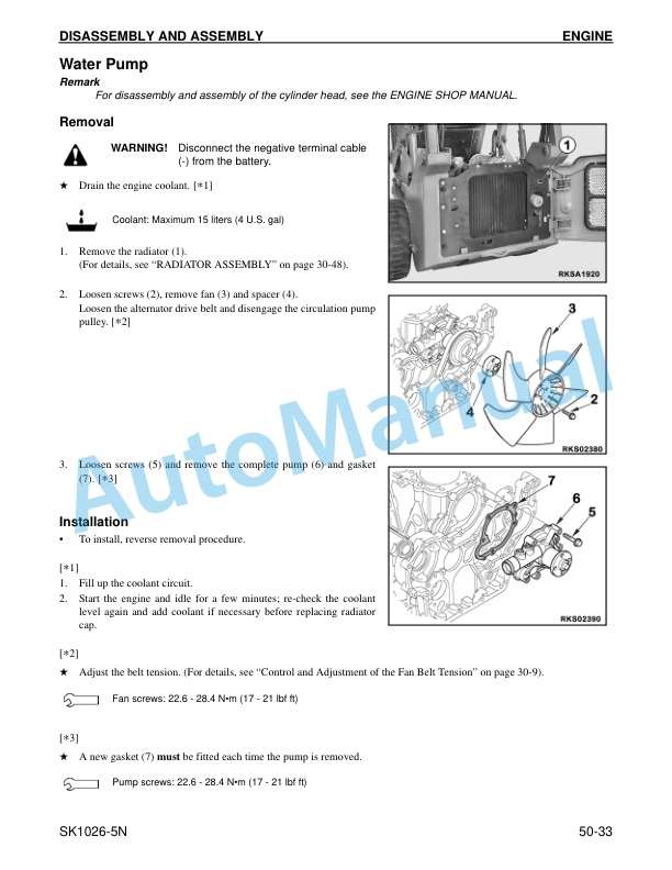 Komatsu SK1026-5N Skid Steer Loader Shop Manual CEBM014201 5 Komatsu SK1026-5N Skid Steer Loader Shop Manual CEBM014201 - Image 5