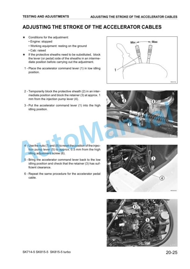 Komatsu SK714-5, SK818-5, SK815-5 Turbo Skid Steer Loader Shop Manual WEBM005501 4 Komatsu SK714-5, SK818-5, SK815-5 Turbo Skid Steer Loader Shop Manual WEBM005501 - Image 4