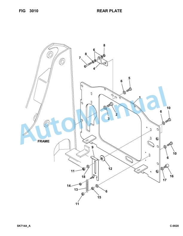 Komatsu SK714-5 USA Skid Loader Parts Manual 37AF01876-Up 2 Komatsu SK714-5 USA Skid Loader Parts Manual 37AF01876-Up-2