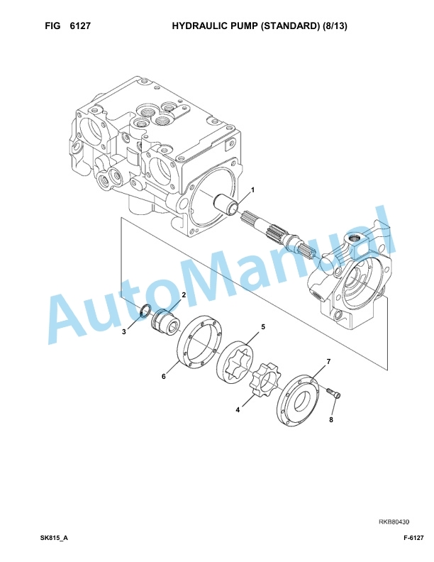 Komatsu SK815-5 Skid Loader Parts Manual 37BF00902-UP 3 Komatsu SK815-5 Skid Loader Parts Manual 37BF00902-UP-3