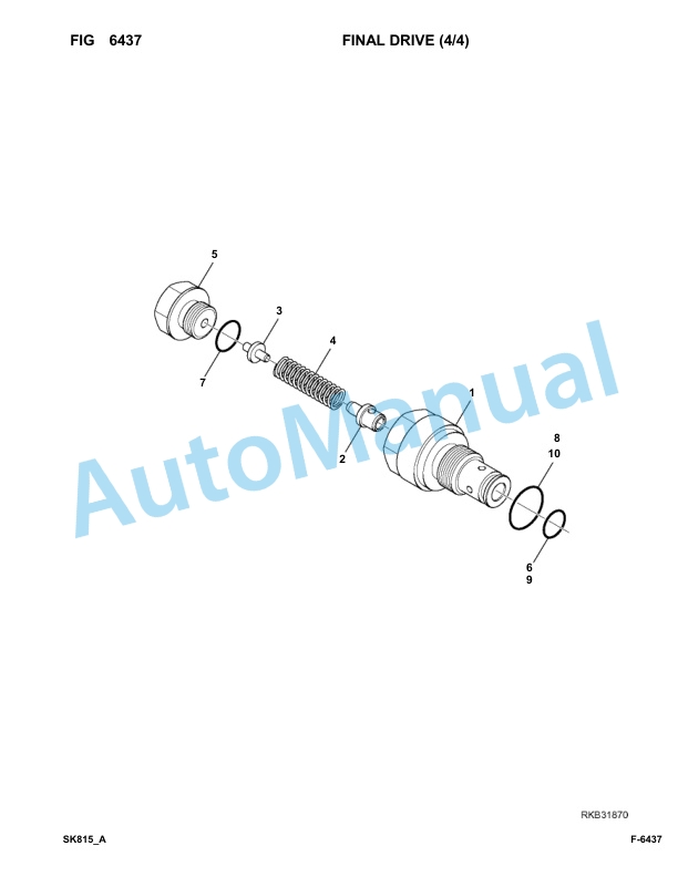 Komatsu SK815-5 Skid Loader Parts Manual 37BF00902-UP 5 Komatsu SK815-5 Skid Loader Parts Manual 37BF00902-UP-5
