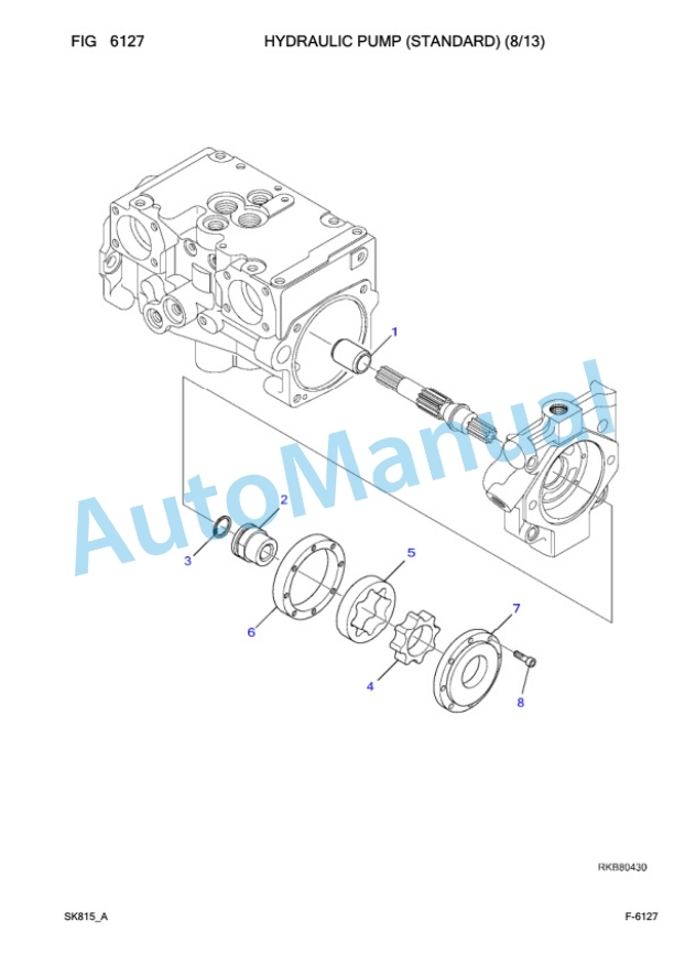 Komatsu SK815-5 Skid Steer Loader Parts Manual 37BF00902 3 Komatsu SK815-5 Skid Steer Loader Parts Manual 37BF00902-3