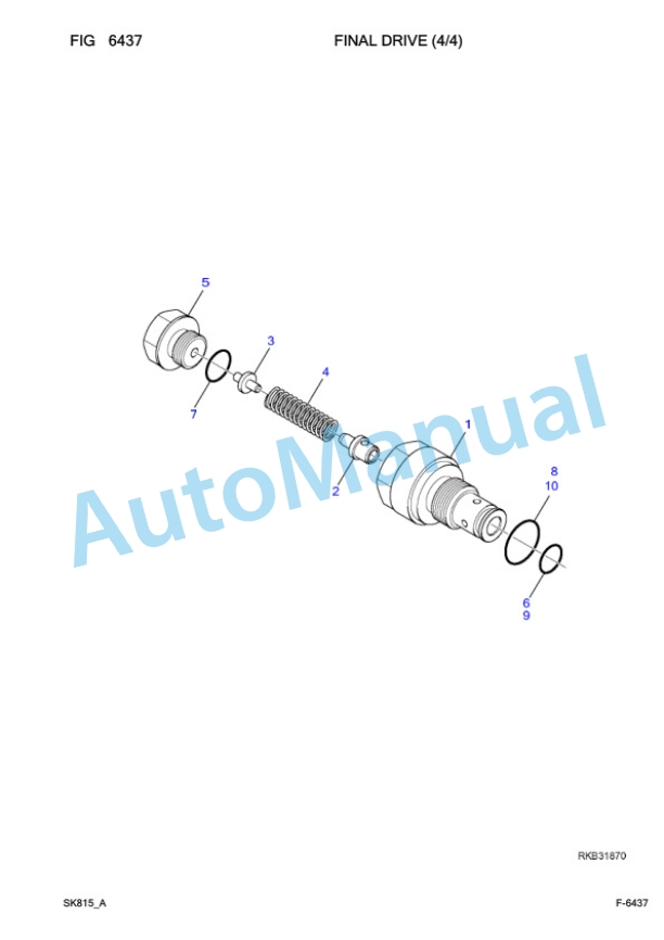 Komatsu SK815-5 Skid Steer Loader Parts Manual 37BF00902 5 Komatsu SK815-5 Skid Steer Loader Parts Manual 37BF00902-5