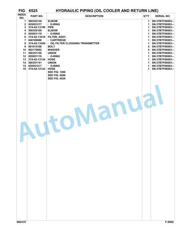 Komatsu SK815-5 Turbo Skid Loader Parts Manual 37BTF00003-Up 5 Komatsu SK815-5 Turbo Skid Loader Parts Manual 37BTF00003-Up-5