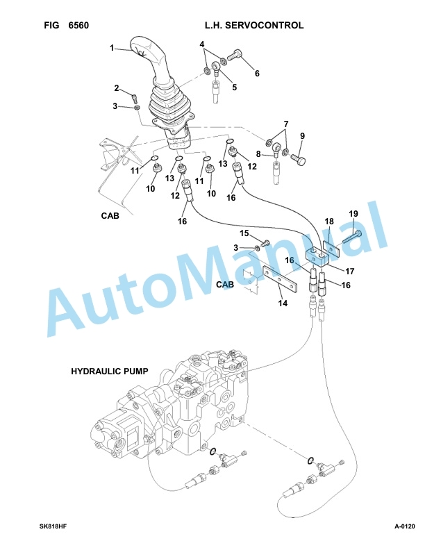 Komatsu SK818-5 Hand Foot Control Parts Manual 37BF50003-up 5 Komatsu SK818-5 Hand Foot Control Parts Manual 37BF50003-up-5