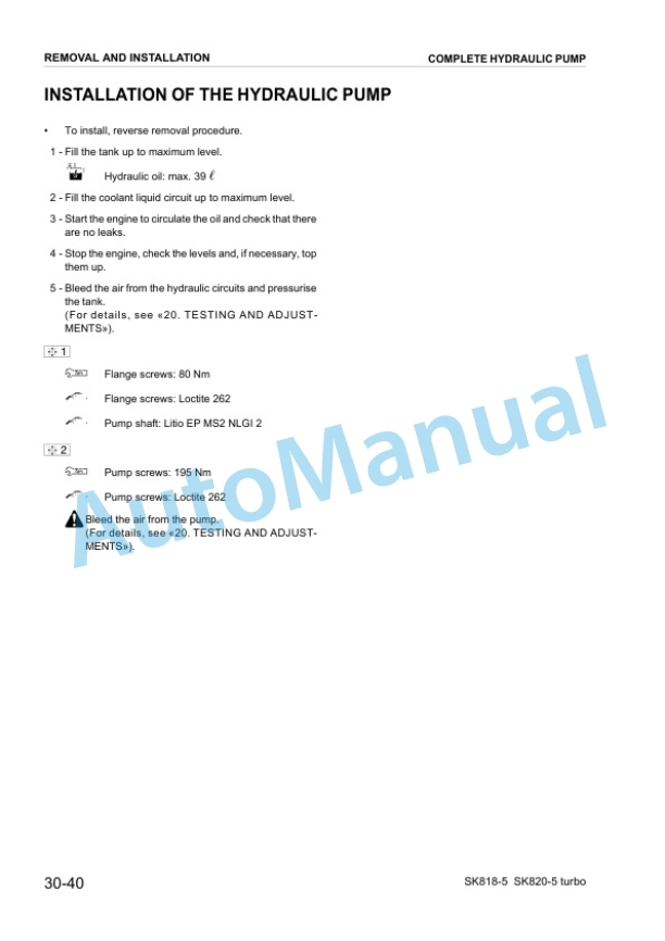 Komatsu SK818-5, SK820-5 Turbo Skid Steer Loader Shop Manual WEBM005000 5 Komatsu SK818-5, SK820-5 Turbo Skid Steer Loader Shop Manual WEBM005000 - Image 5