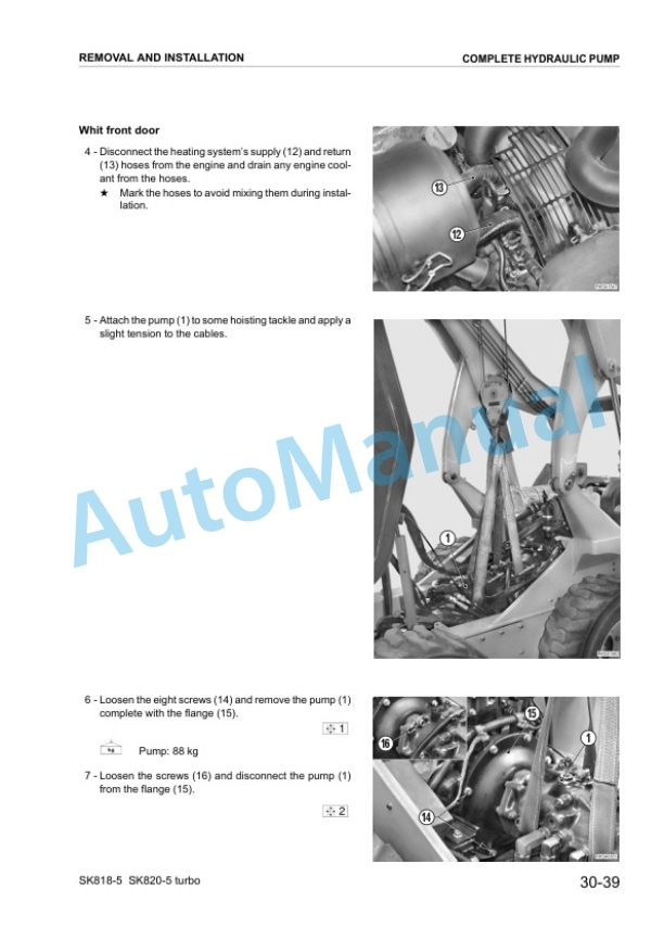 Komatsu SK818-5, SK820-5 Turbo Skid Steer Loader Shop Manual WEBM005200 5 Komatsu SK818-5, SK820-5 Turbo Skid Steer Loader Shop Manual WEBM005200 - Image 5