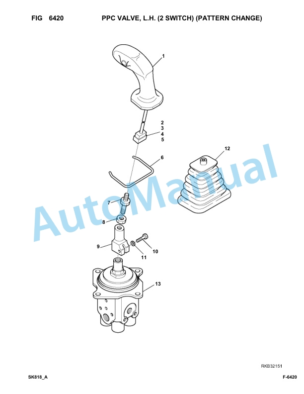 Komatsu SK818-5 Skid Loader Parts Manual 37BF50111-UP 5 Komatsu SK818-5 Skid Loader Parts Manual 37BF50111-UP-5
