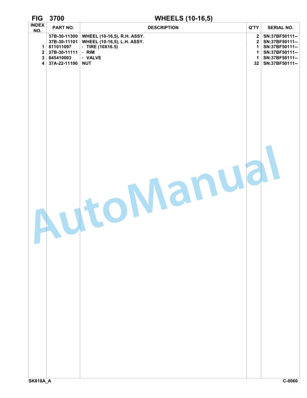 Komatsu SK818-5 USA Skid Loader Parts Manual 37BF50111-up 2 Komatsu SK818-5 USA Skid Loader Parts Manual 37BF50111-up-2