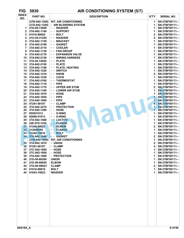 Komatsu SK818-5 USA Skid Loader Parts Manual 37BF50111-up 3 Komatsu SK818-5 USA Skid Loader Parts Manual 37BF50111-up-3