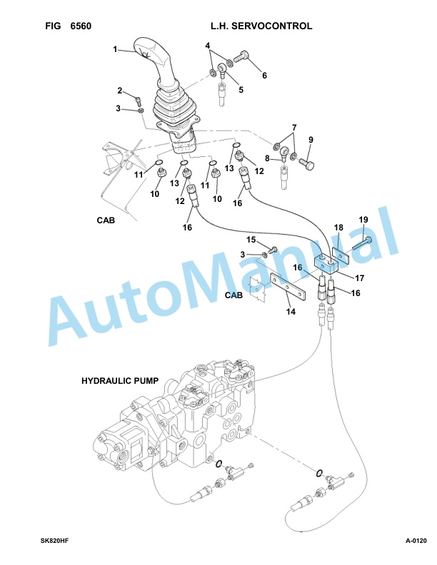 Komatsu SK820-5 Turbo Hand Foot Control Parts Manual 37BTF50003-up 5 Komatsu SK820-5 Turbo Hand Foot Control Parts Manual 37BTF50003-up-5