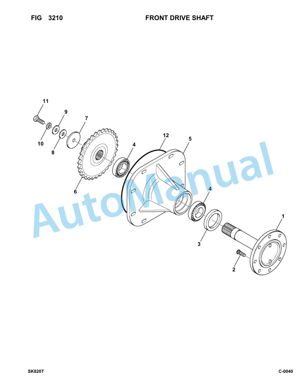 Komatsu SK820-5 Turbo Skid Loader Parts Manual 37BTF50003-up 2 Komatsu SK820-5 Turbo Skid Loader Parts Manual 37BTF50003-up-2