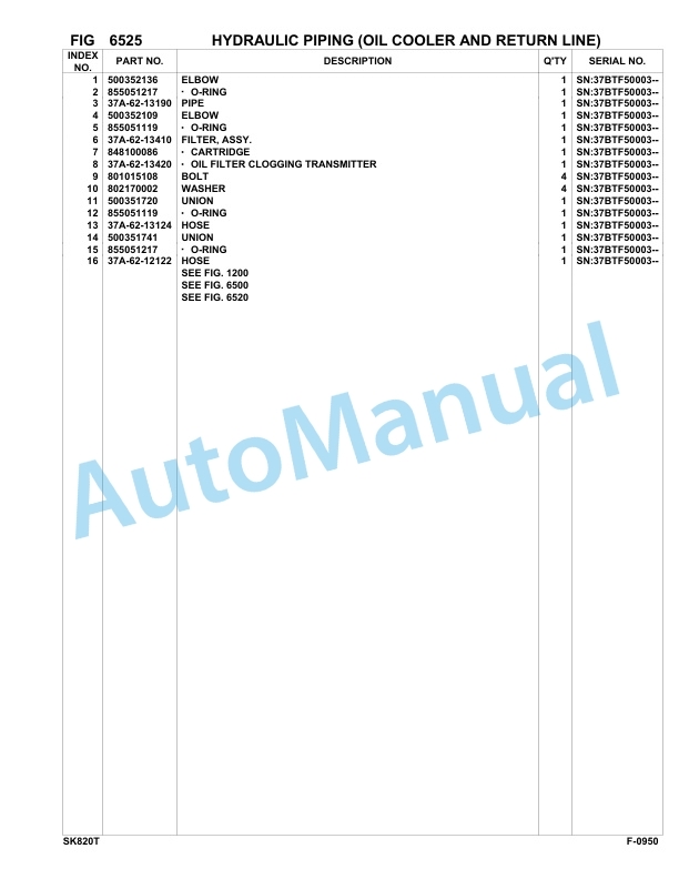 Komatsu SK820-5 Turbo Skid Loader Parts Manual 37BTF50003-up 5 Komatsu SK820-5 Turbo Skid Loader Parts Manual 37BTF50003-up-5