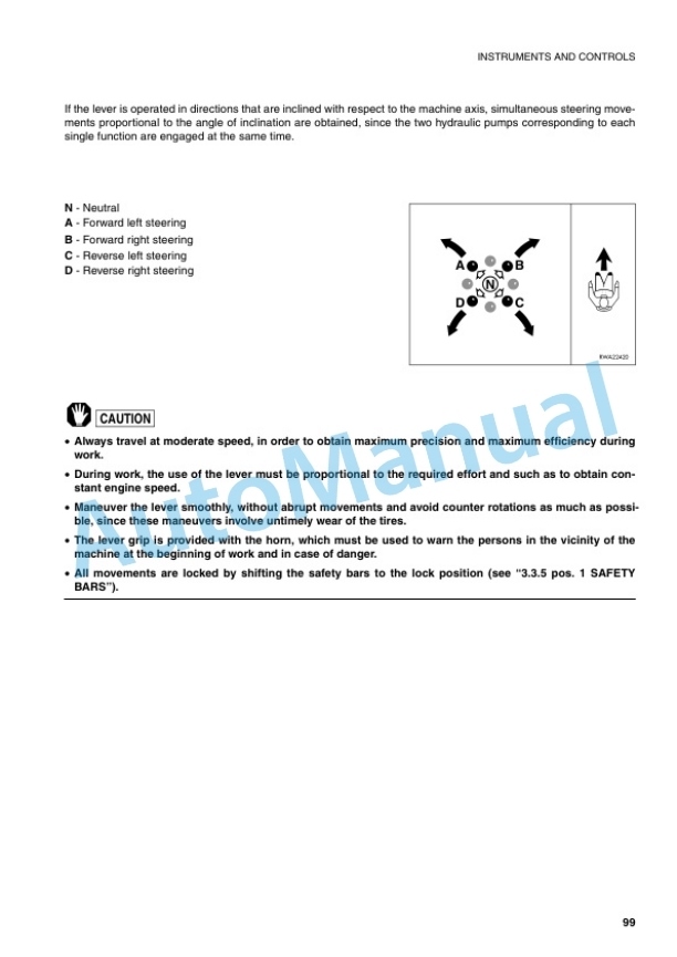 Komatsu SK820-5 Turbo Skid Steer Loader Operation and Maintenance Manual WEAM005400 3 Komatsu SK820-5 Turbo Skid Steer Loader Operation and Maintenance Manual WEAM005400 - Image 3