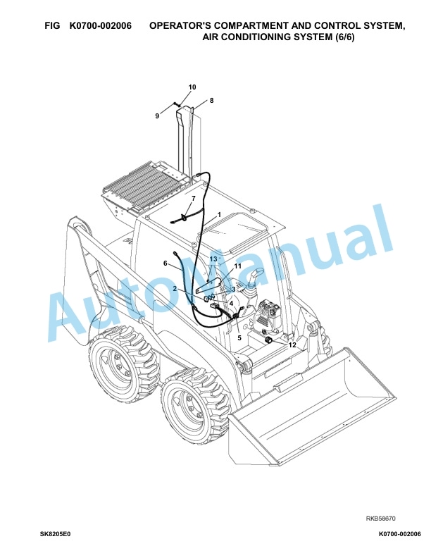 Komatsu SK820-5E0 Skid Loader Parts Manual F60002-UP 4 Komatsu SK820-5E0 Skid Loader Parts Manual F60002-UP-4