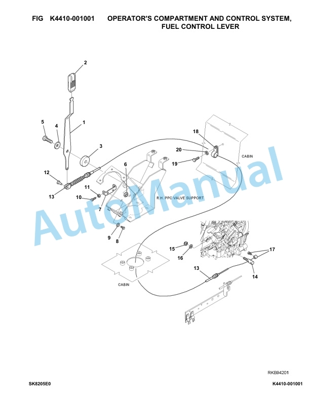 Komatsu SK820-5E0 Skid Loader Parts Manual F60002-UP 5 Komatsu SK820-5E0 Skid Loader Parts Manual F60002-UP-5