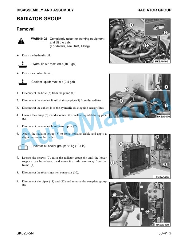 Komatsu SK820-5N Skid Steer Loader Shop Manual CEBM016001 5 Komatsu SK820-5N Skid Steer Loader Shop Manual CEBM016001 - Image 5