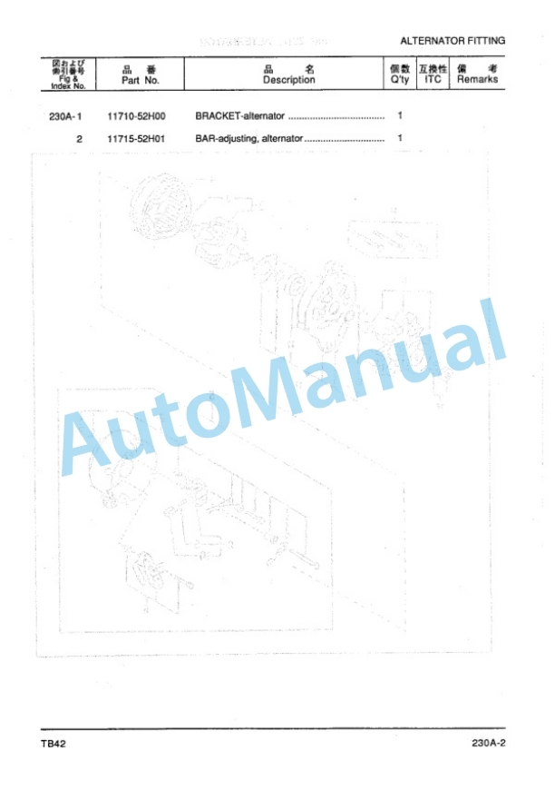Komatsu TB42 Gasoline Engine Parts Manual PGCTB40-01 5 Komatsu TB42 Gasoline Engine Parts Manual PGCTB40-01-5