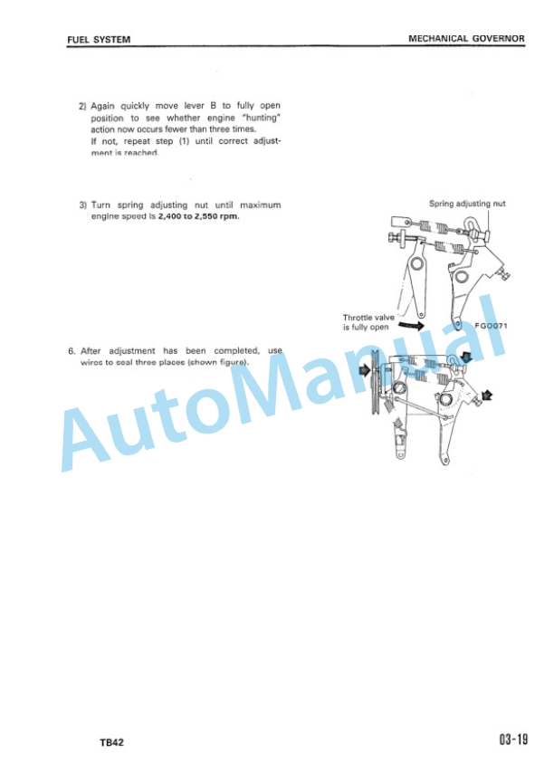 Komatsu TB42 Gasoline Engine Shop Manual TP42-BE1 4 Komatsu TB42 Gasoline Engine Shop Manual TP42-BE1-4