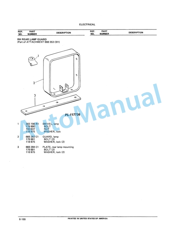 Komatsu TD-7E Crawler Tractor Parts Manual PC-TD7E-2 3 Komatsu TD-7E Crawler Tractor Parts Manual PC-TD7E-2-3
