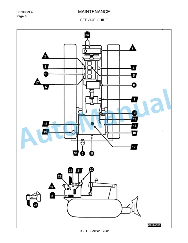 Komatsu TD-7H Crawler Tractor Operation and Maintenance Manual CEAM470010 4 Komatsu TD-7H Crawler Tractor Operation and Maintenance Manual CEAM470010 - Image 4