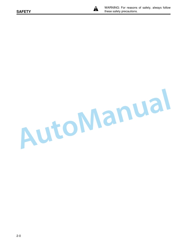 Alternative view of Komatsu TD-7H, TD-8H, TD-9H Crawler Tractor Operation and Maintenance Manual CEAM002801