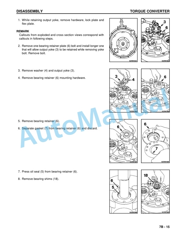 Alternative view of Komatsu TD-7H, TD-8H, TD-9H Crawler Tractor Shop Manual CEBM003200