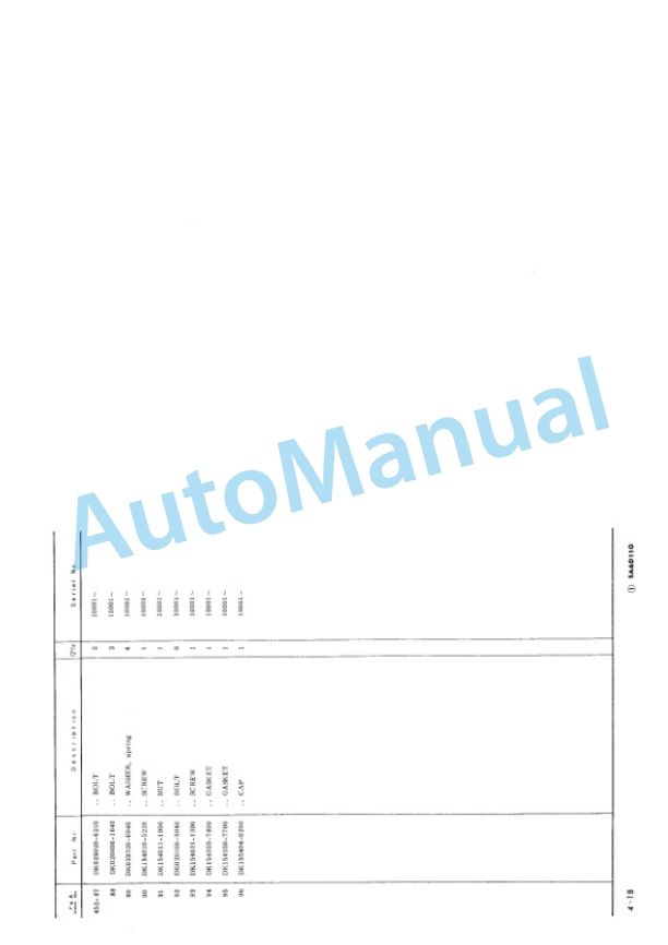 Komatsu W120-3 Wheel Loader Parts Manual PEPB03837011 2 Komatsu W120-3 Wheel Loader Parts Manual PEPB03837011-2